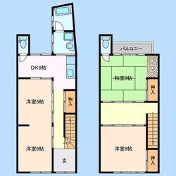 松阪駅 徒歩12分 1階の物件間取画像